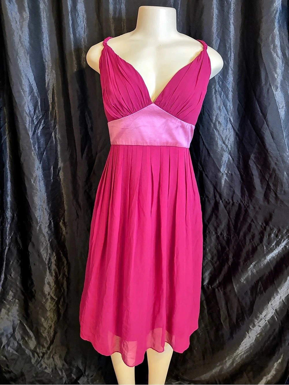 Jenny Yoo Collection Pink Midi Dress Size 12 Like New